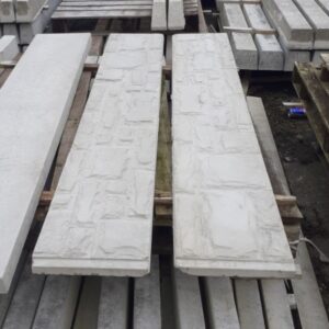 Delaney Concrete Fence Panel Rock Double-side